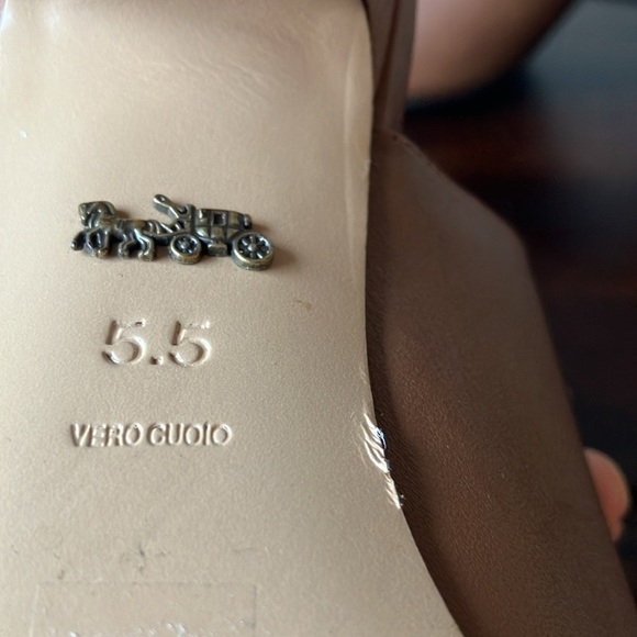 Coach: Brown Eddison G2503- adjustable ankle strap- Mule Heels- 5.5 - Picture 6 of 16